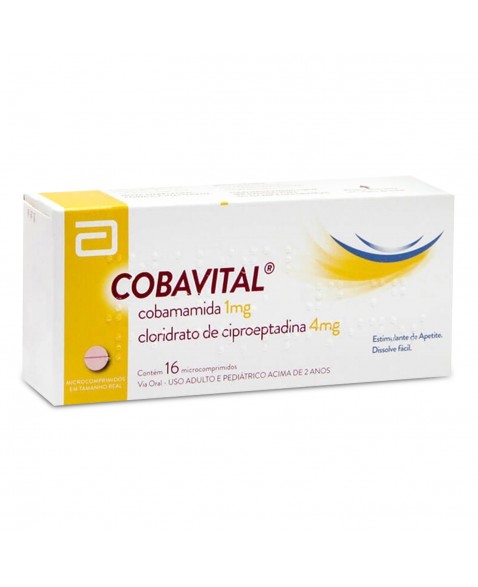 Cobavital Cobamamida 1mg com 16 Comprimidos Abbott
