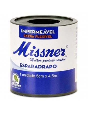 Esparadrapo Impermeável 100% Algodão 5cm x 4,5m Missner