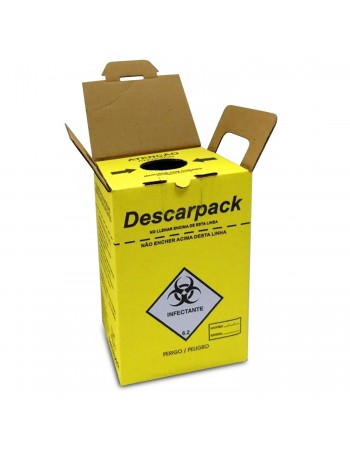 Caixa Coletora de Material Perfurocortante 3 Litros - Descarpack