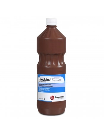 Iodopolividona Solução com Tensoativos Riodeine Degermante 1 Litro Rioquímica