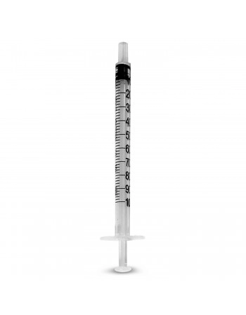 Seringa 1mL Bico Luer Slip Sem Agulha - SR