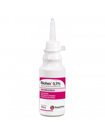 Digliconato de Clorexidina 0,5% Riohex Alcoólico Antisséptico 100ml Rioquímica