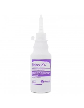 Digliconato de Clorexidina 2% Riohex Tensoativo Antisséptico 100ml Rioquímica