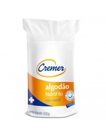 Algodão Hidrófilo 500g Cremer