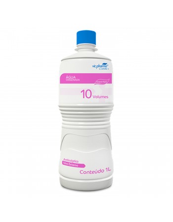 Água Oxigenada 10V 10 Volumes 1 Litro Vic Pharma