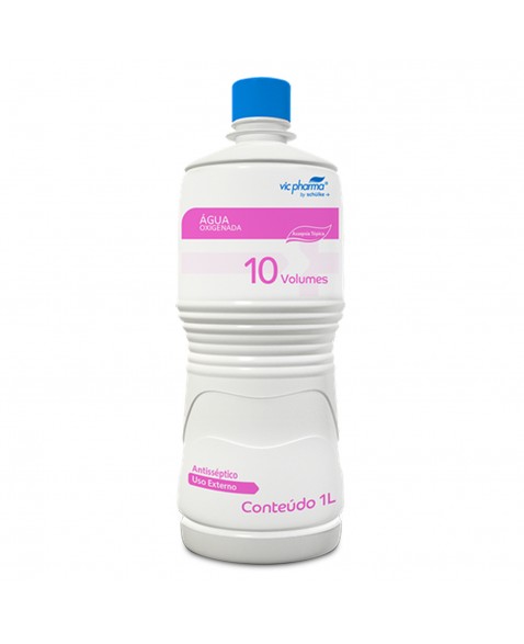 Água Oxigenada 10V 10 Volumes 1 Litro Vic Pharma