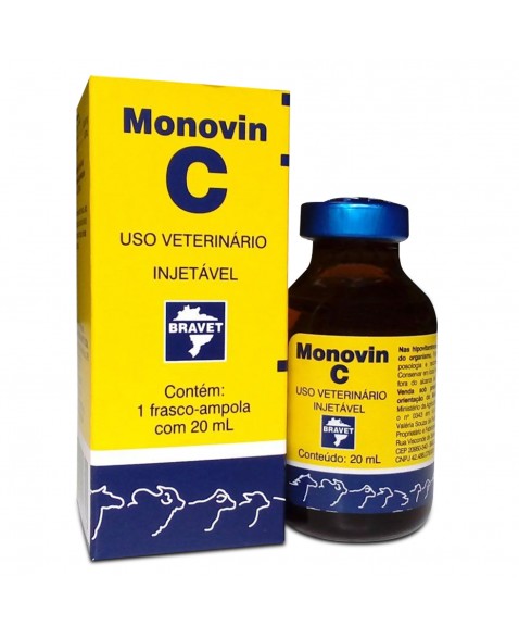 Monovin C 20ml Vitamina C Injetável Bravet