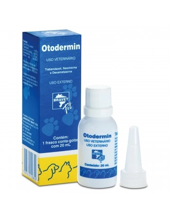 Otodermin Pet para Cães e Gatos 20ml Bravet