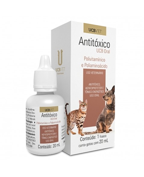 Antitoxico Oral Para Cães E Gatos 20ml UCB | VETSHOP