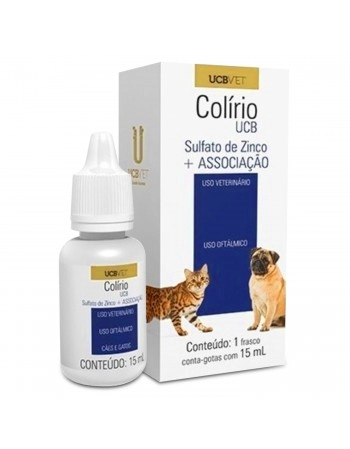 Colírio Oftalmológico Para Cães e Gatos UCB 15mL