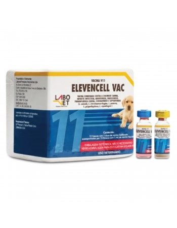 Vacina Elevencell Vac V11 Polivalente Para Cães Caixa com 15 Doses Labovet