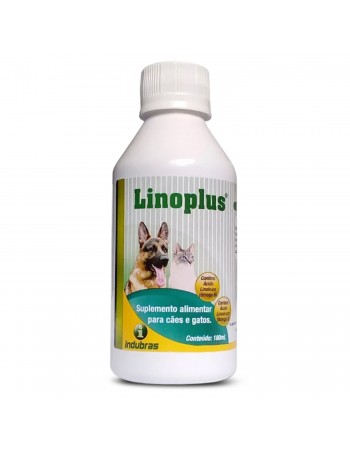LinoPlus Suplemento Alimentar Para Cães E Gatos 180ml Indubras
