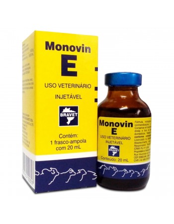 Monovin E 20ml Vitamina E Injetável Bravet