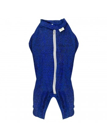 Roupa Protetora de Castração Cachorro Macho n°15 55-65Kg Azul Pet Med