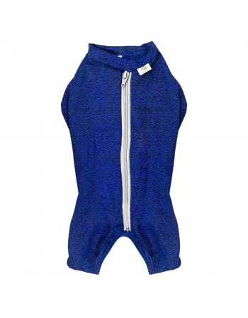 Roupa Protetora de Castração Cachorro Macho n°6 8-10Kg Azul Pet Med