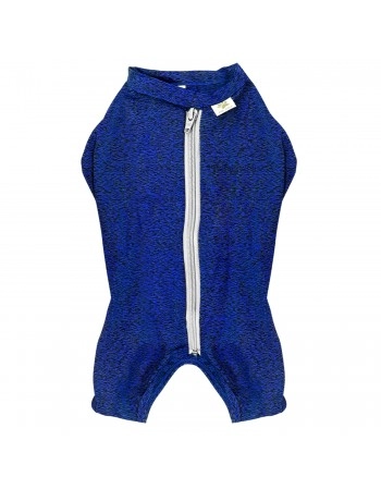 Roupa Protetora de Castração Cachorro Macho n°2 2,5-3,5Kg Azul Pet Med