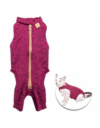 Roupa Pós Cirúrgica para Gato n°0 1,5-2,2Kg Rosa Pet Med
