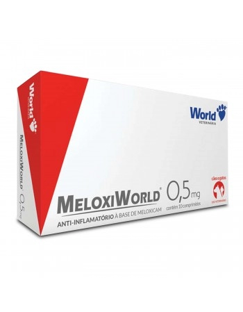 MeloxiWorld 0,5mg Meloxicam Anti-Inflamatório 10 Comprimidos World