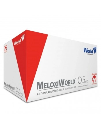 MeloxiWorld 0,5mg Meloxicam Anti-Inflamatório 10 Blísteres World