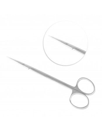 Tesoura Metzenbaum Reta 15cm Aço Inox Cirúrgica ABC