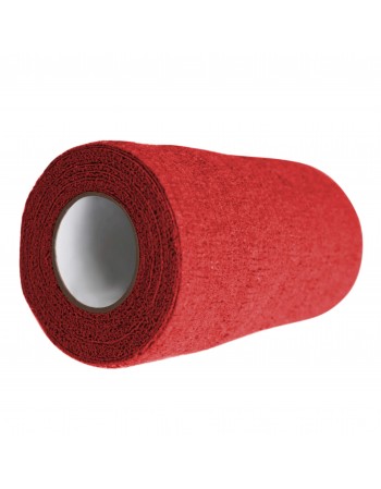 Bandagem Látex Elástica 10cm x 4,5m Vermelho Hoppner