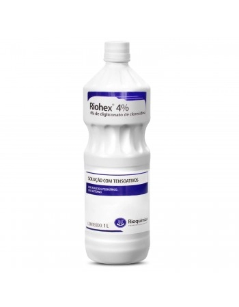 Digliconato de Clorexidina 4% Riohex Tensoativo Antisséptico 1 Litro Rioquímica