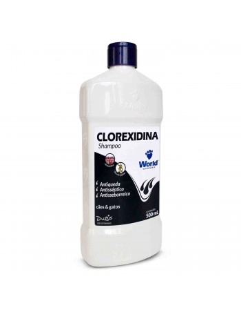Shampoo Dug's Clorexidina Antisséptico para Cães e Gatos 500ml World