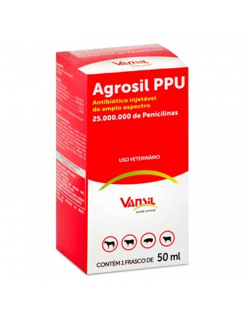 Agrosil PPU Antibiótico Injetável 50ml Vansil