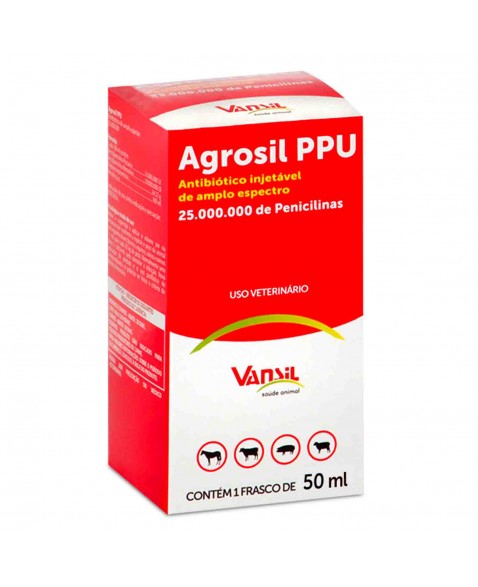 Agrosil PPU antibiótico Injetável 50 ML Vansil