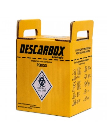 Caixa Coletora De Material Perfurocortante 13 Litros - Descarbox