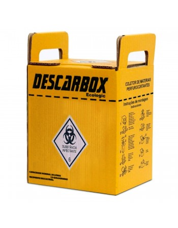 Caixa Coletora De Material Perfurocortante 3 Litros - Descarbox