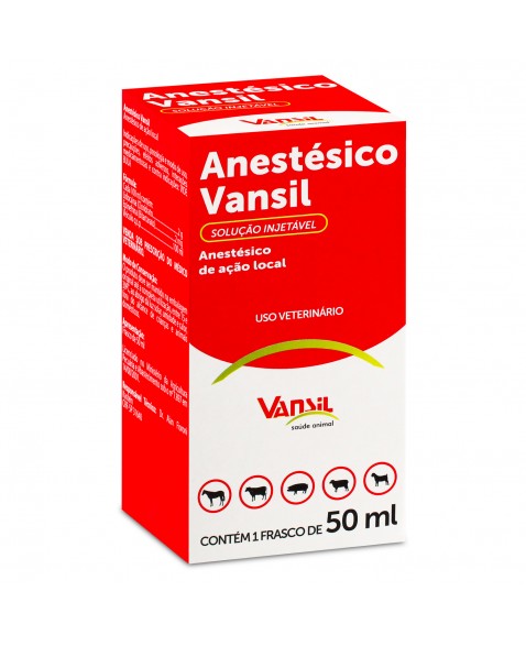 Anestésico Injetável 50ml Cloridrato De Lidocaína Vansil