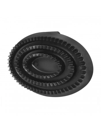 Rasqueadeira Raspadeira de Borracha Oval Preta Agrozootec