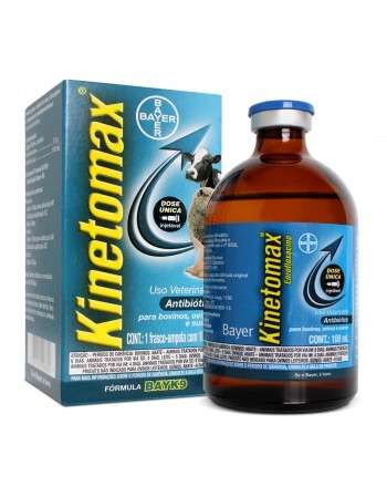 Kinetomax Injetável 100ml Antibiótico Dose Única Bayer Elanco