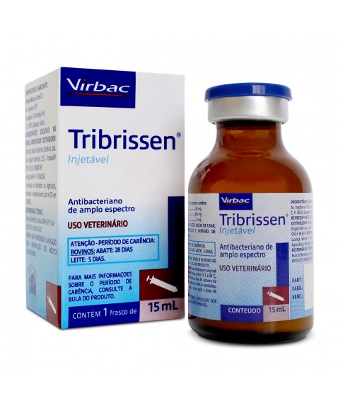 Tribrissen Injetável 15ml Antibiótico Antibacteriano Virbac