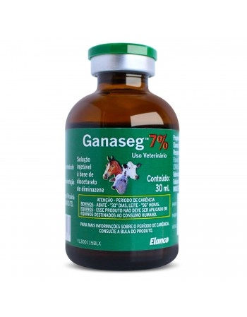 Ganaseg injetável 7% com 30ml Elanco | VETSHOP