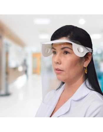 Protetor Facial com Elástico Grosso Transparente Dello