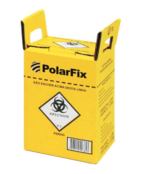Caixa Coletora De Material Perfurocortante 3 Litros - Polar Fix