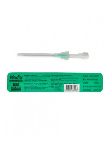 Cateter Periférico Intravenoso n°18g Verde Medix