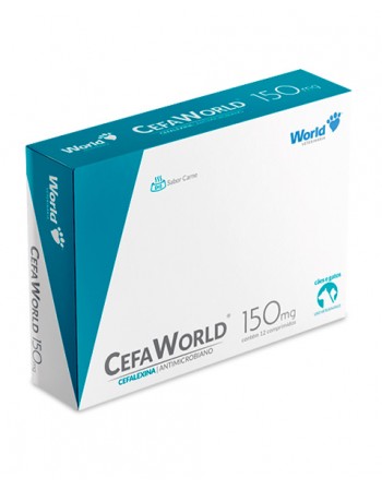 Cefaworld (Cefalexina) 150mg - Caixa com 12 Comprimidos