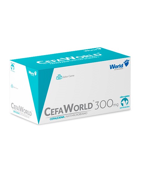 Cefaworld (Cefalexina) 300mg - 10 Blíster x 12 Comprimidos