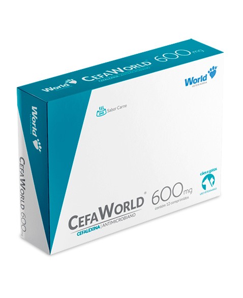 Cefaworld (Cefalexina) 600mg - Caixa com 12 Comprimidos