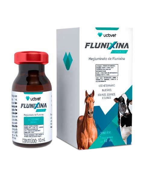 Flunixina Injetável 10ml Anti-Inflamatório Megluminato de Flunixina UCBVET
