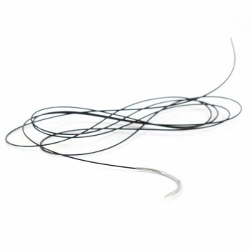 Fio de Sutura Nylon Preto 2-0 Com Agulha TRG 3.0cm CIR 3/8 de 45cm - Shalon