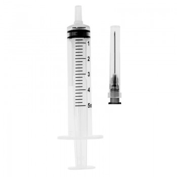 Seringa 5ml Descartável Bico Slip Com Agulha 25x0,7mm SR