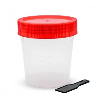 Coletor 80ml Plástico sem Pá Estéril Universal J. Prolab