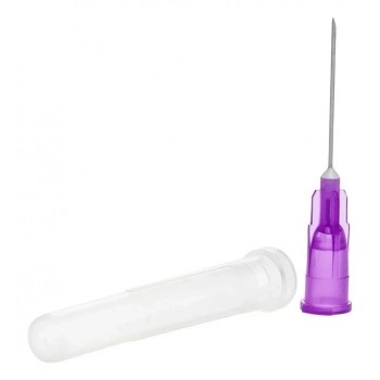 AGULHA EST. 20X5,5 CX C/100UN LILAS - MEDIX