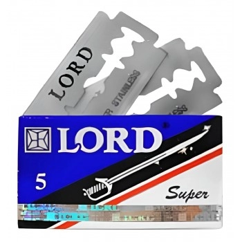 Lâmina para Tricotomia com 5 Unidades Lâmina de Barbear Lord