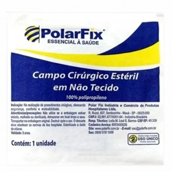Campo Cirúrgico Estéril 0,4m x 0,4m TNT - PolarFix