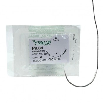 Fio De Sutura Nylon 4-0 Com Agulha 3 CTI Sertix - Shalon